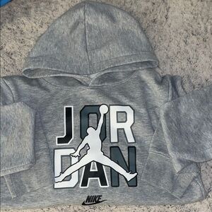 Nike Gray Jordan Kids Hoodie